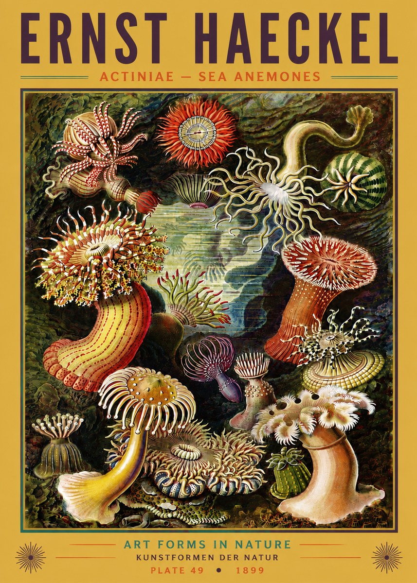 Ernst Haeckel Sea Anemones No6 - Poster