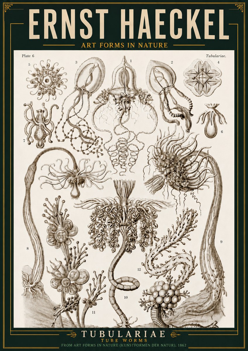 Ernst Haeckel Tubulariae No3 - Poster