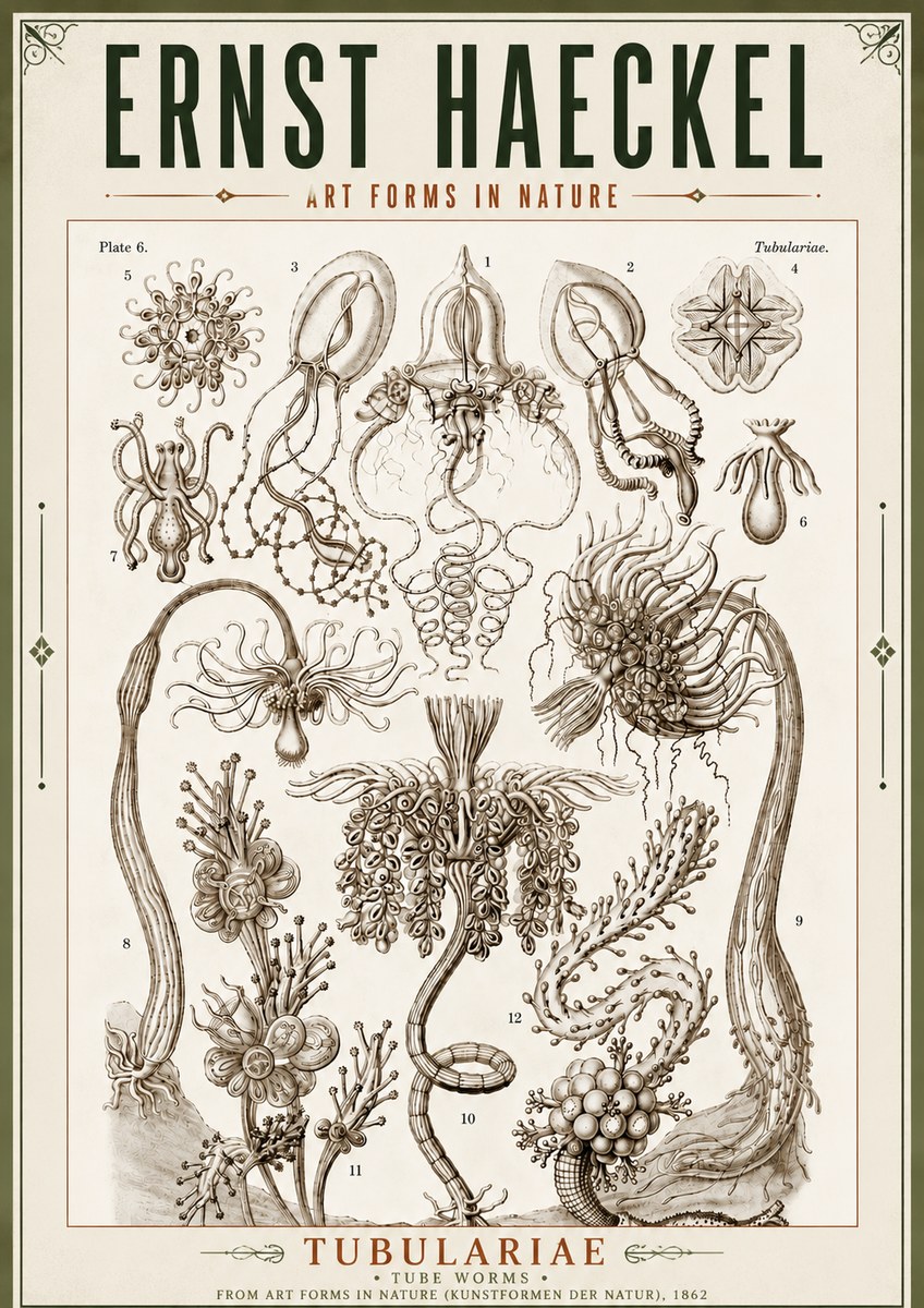 Ernst Haeckel Tubulariae No5 - Poster