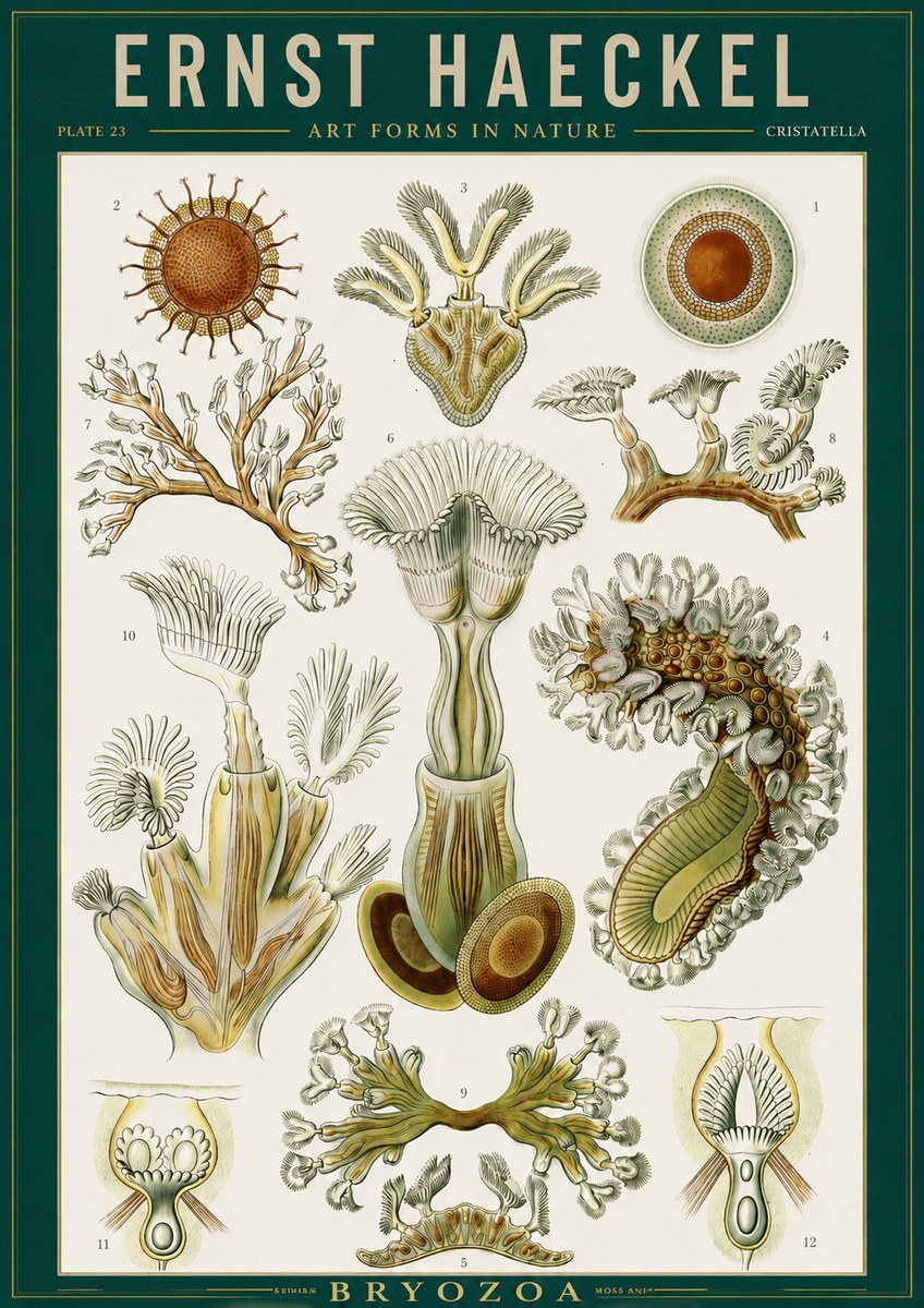 Ernst Haeckel Cristatella No2 - Poster