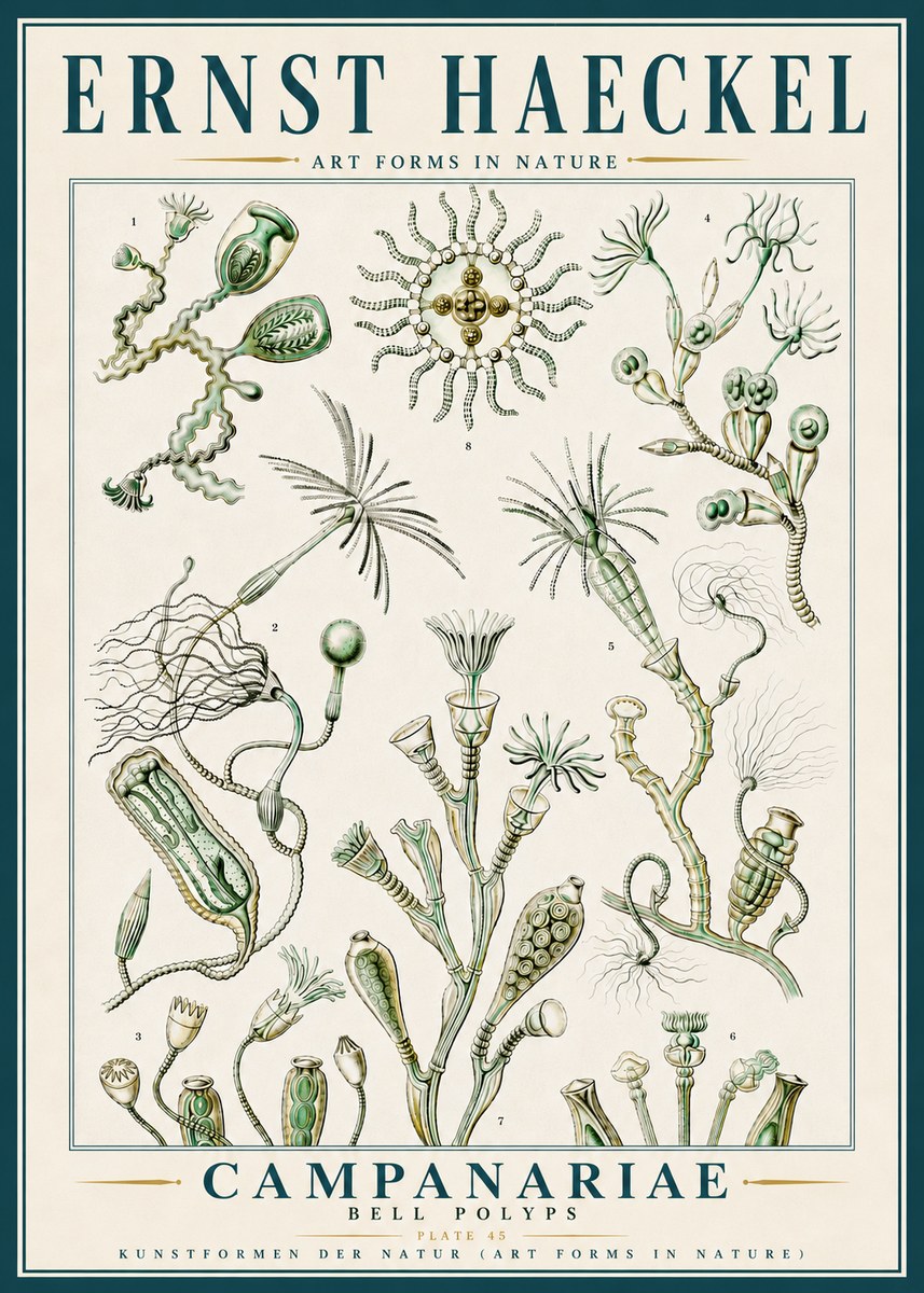 Ernst Haeckel Campanariae – Bell Polyps No5 - Poster