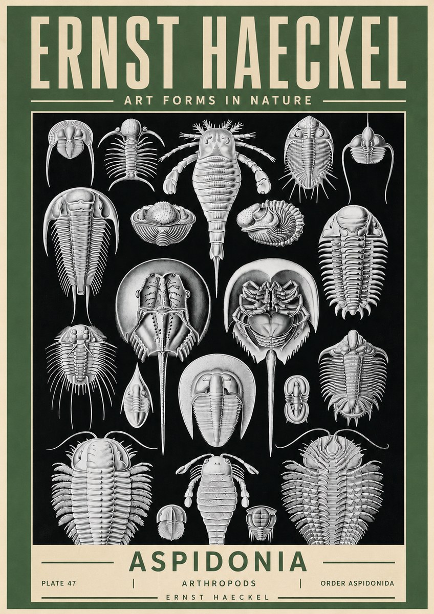 Ernst Haeckel Aspidonia No4 - Poster