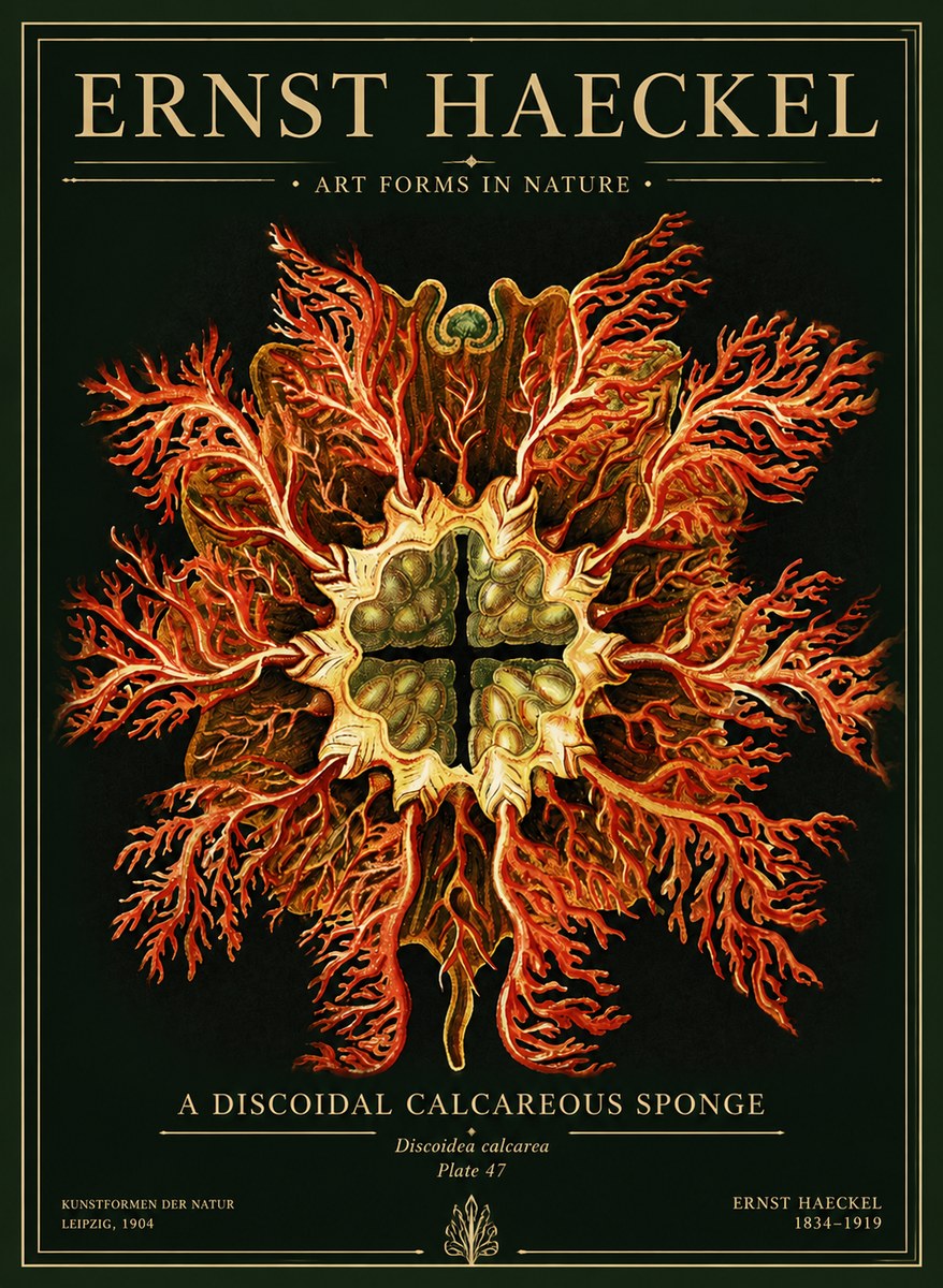 Ernst Haeckel Marine Organism No5 - Poster