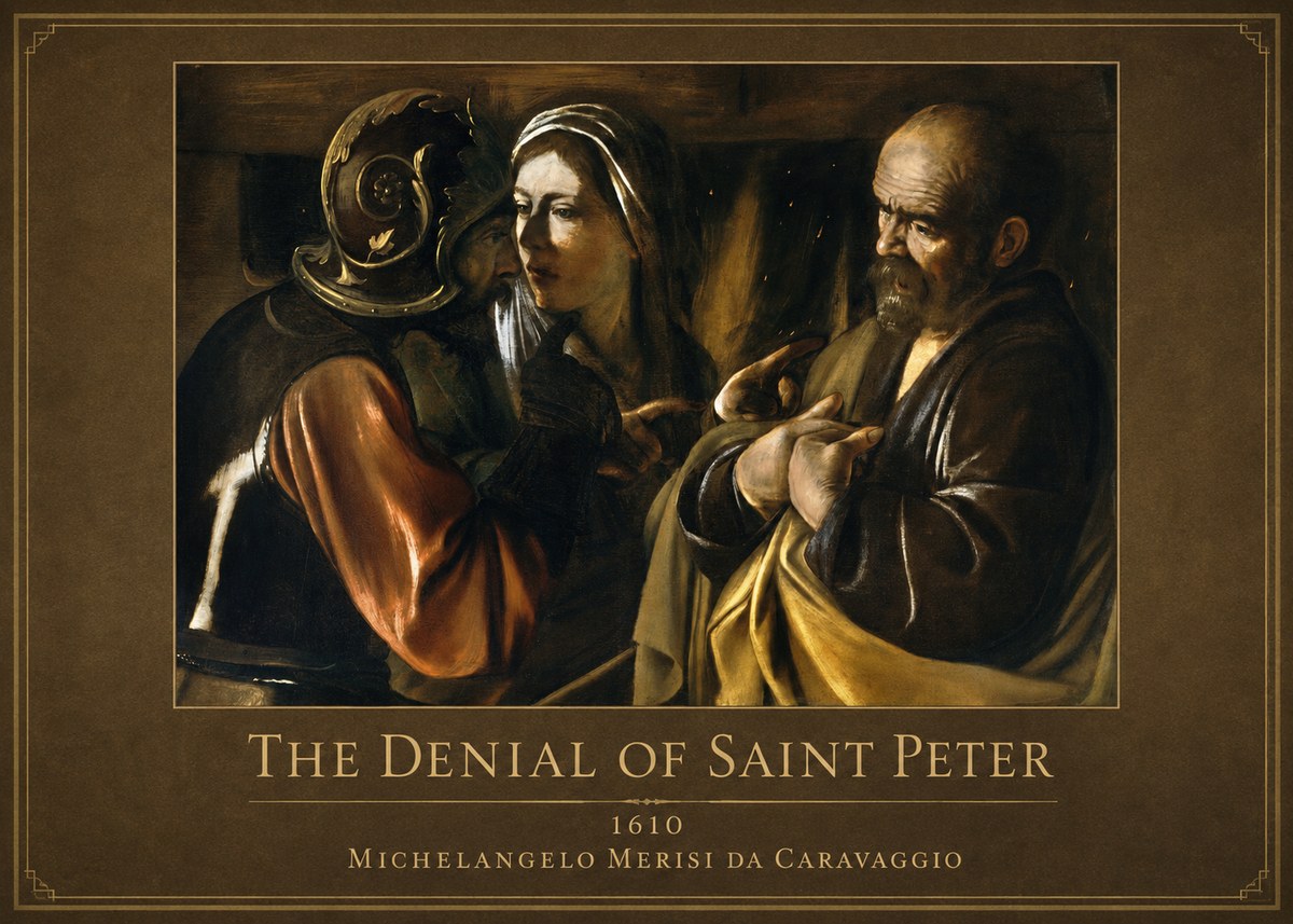Michelangelo Merisi da Caravaggio The Denial of Saint Peter No6 - Poster