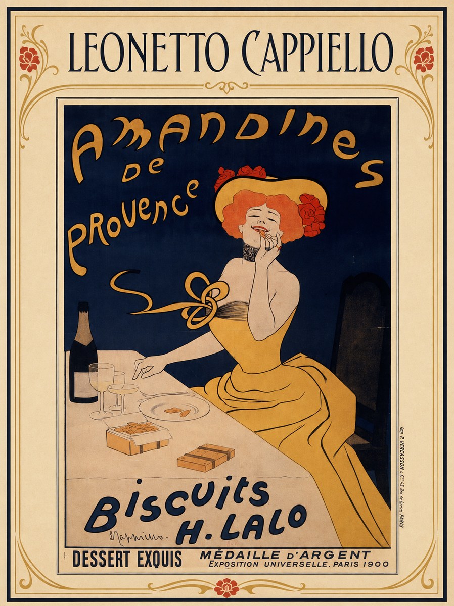 Leonetto Cappiello Amandines De Provence Biscuits H. Lalo I No1 - Poster