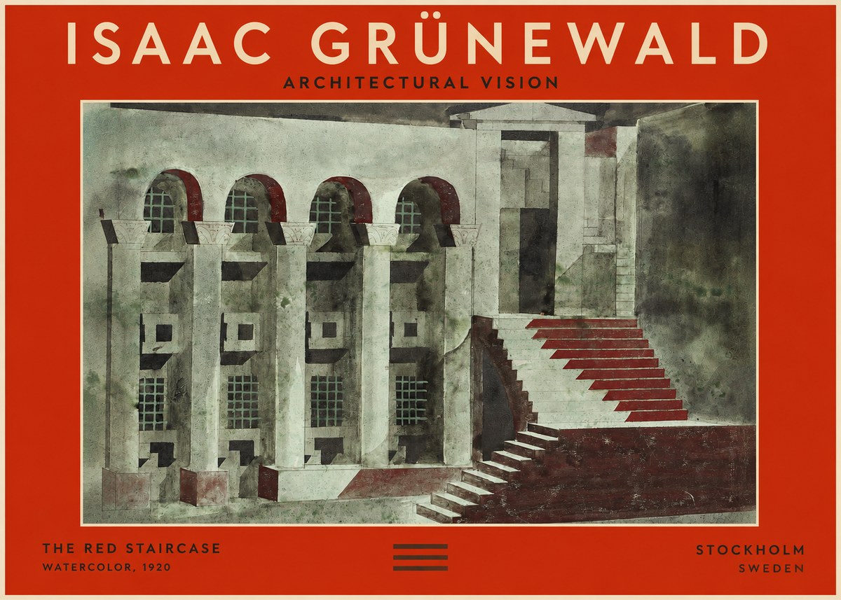 Isaac Grünewald The Steps of Silence No3 - Poster