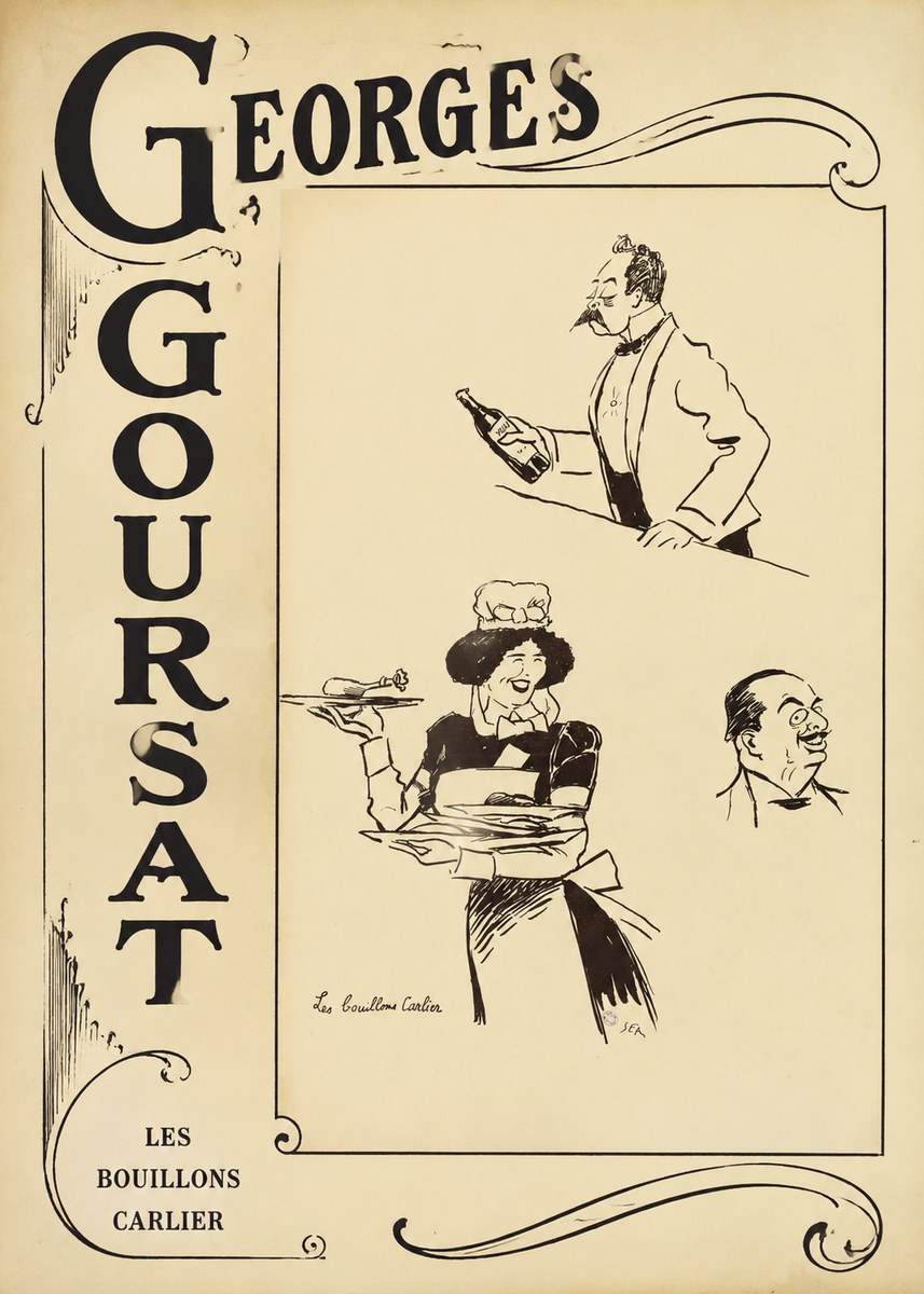 Georges Goursat Les Bouillons Carlier I No2 - Poster