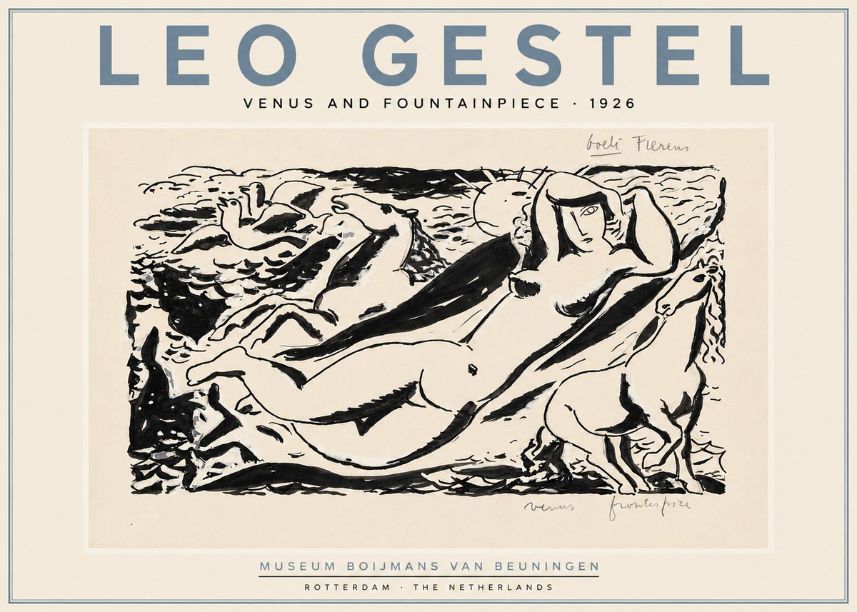 Leo Gestel Venus and Fountainpiece No5 - Poster