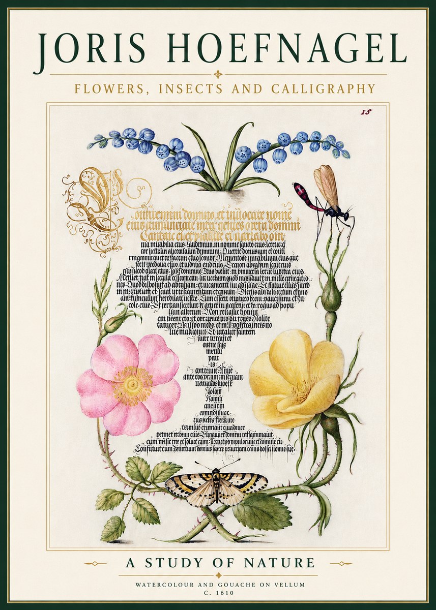 Joris Hoefnagel A Study of Nature I No4 - Poster