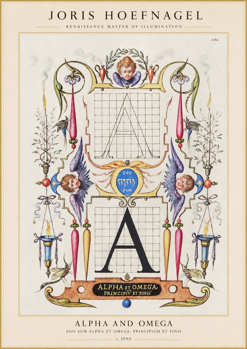 Joris Hoefnagel Alpha and Omega No1 - Poster