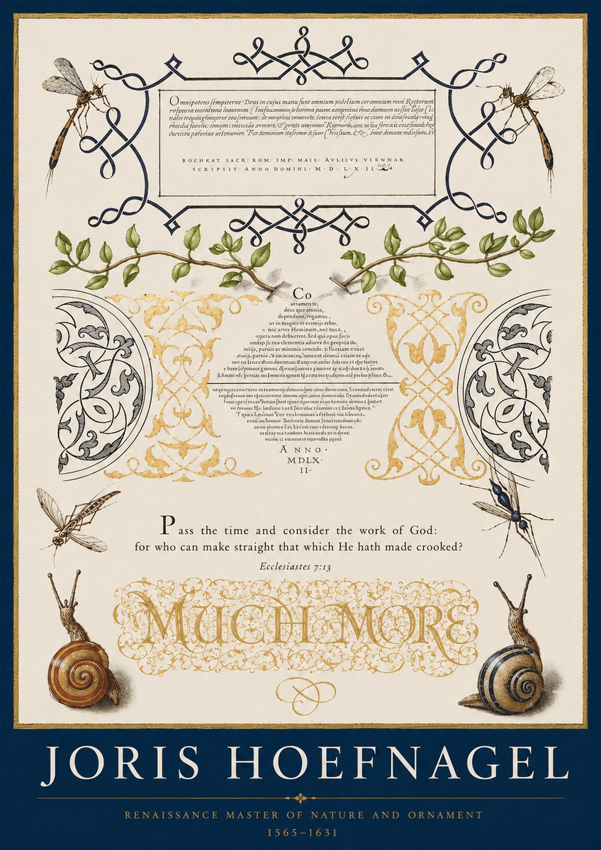 Joris Hoefnagel Memento Mori No3 - Poster