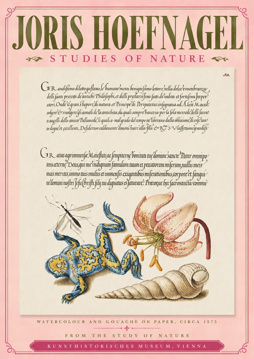 Joris Hoefnagel From the Study of Nature No3 - Poster
