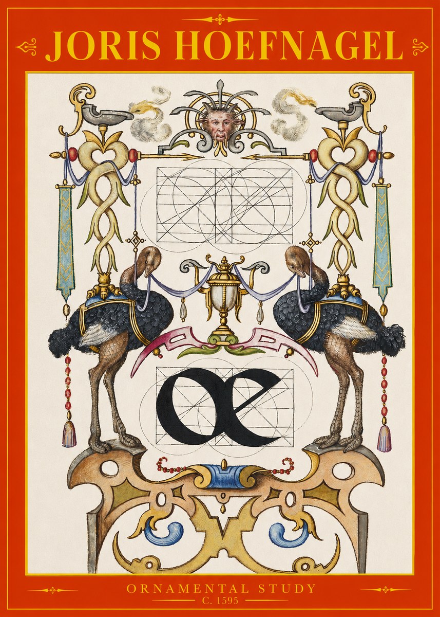 Joris Hoefnagel Ornamental Study I No2 - Poster