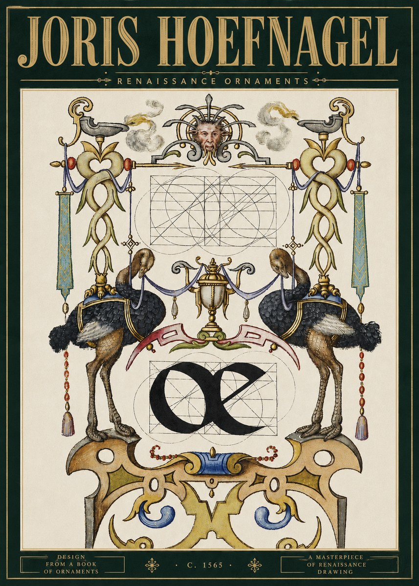 Joris Hoefnagel Ornamental Study I No5 - Poster