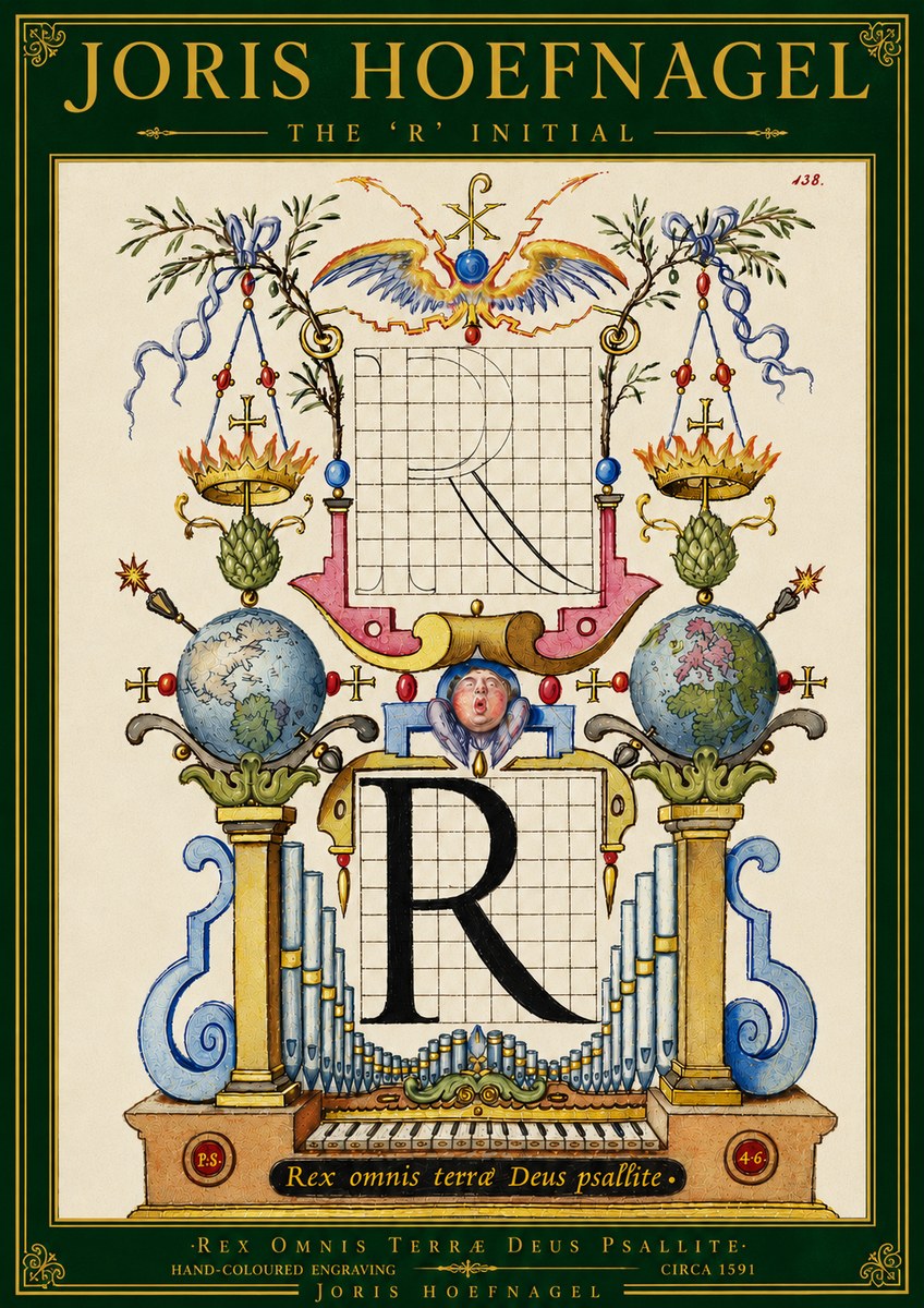 Joris Hoefnagel The 'R' Initial No5 - Poster