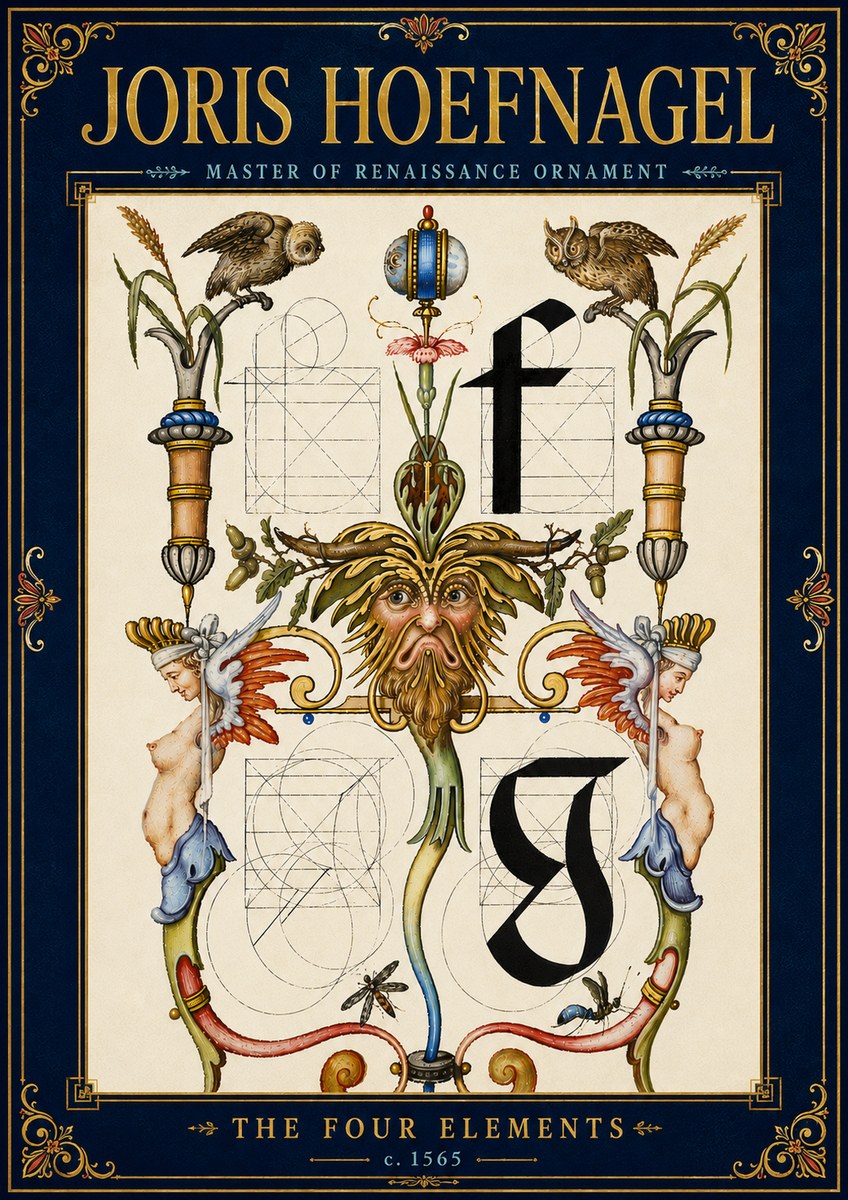 Joris Hoefnagel The Four Elements II No6 - Poster