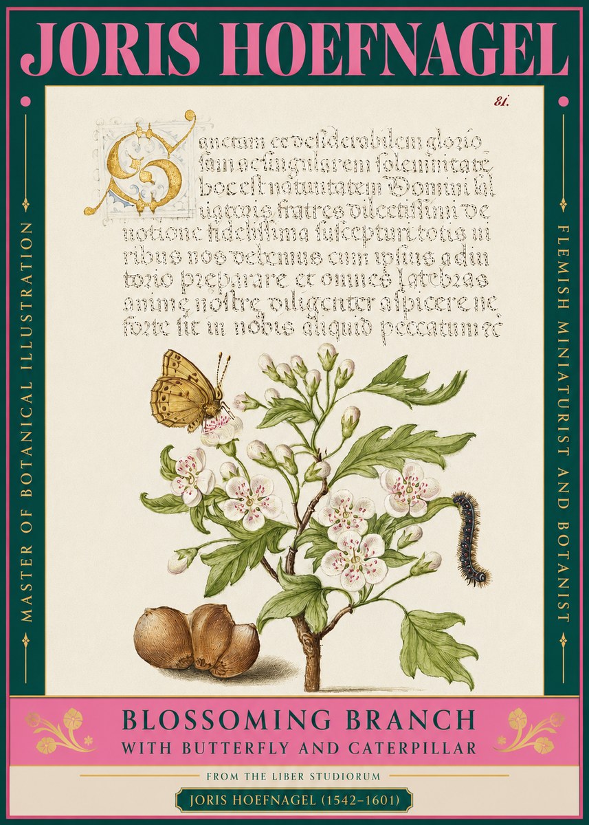 Joris Hoefnagel Blossoming Branch No3 - Poster