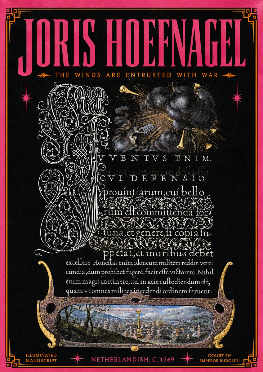 Joris Hoefnagel The Winds Are Entrusted with War No5 - Poster