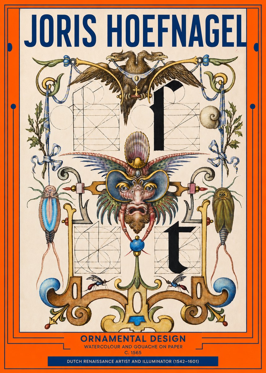 Joris Hoefnagel Ornamental Design II No2 - Poster