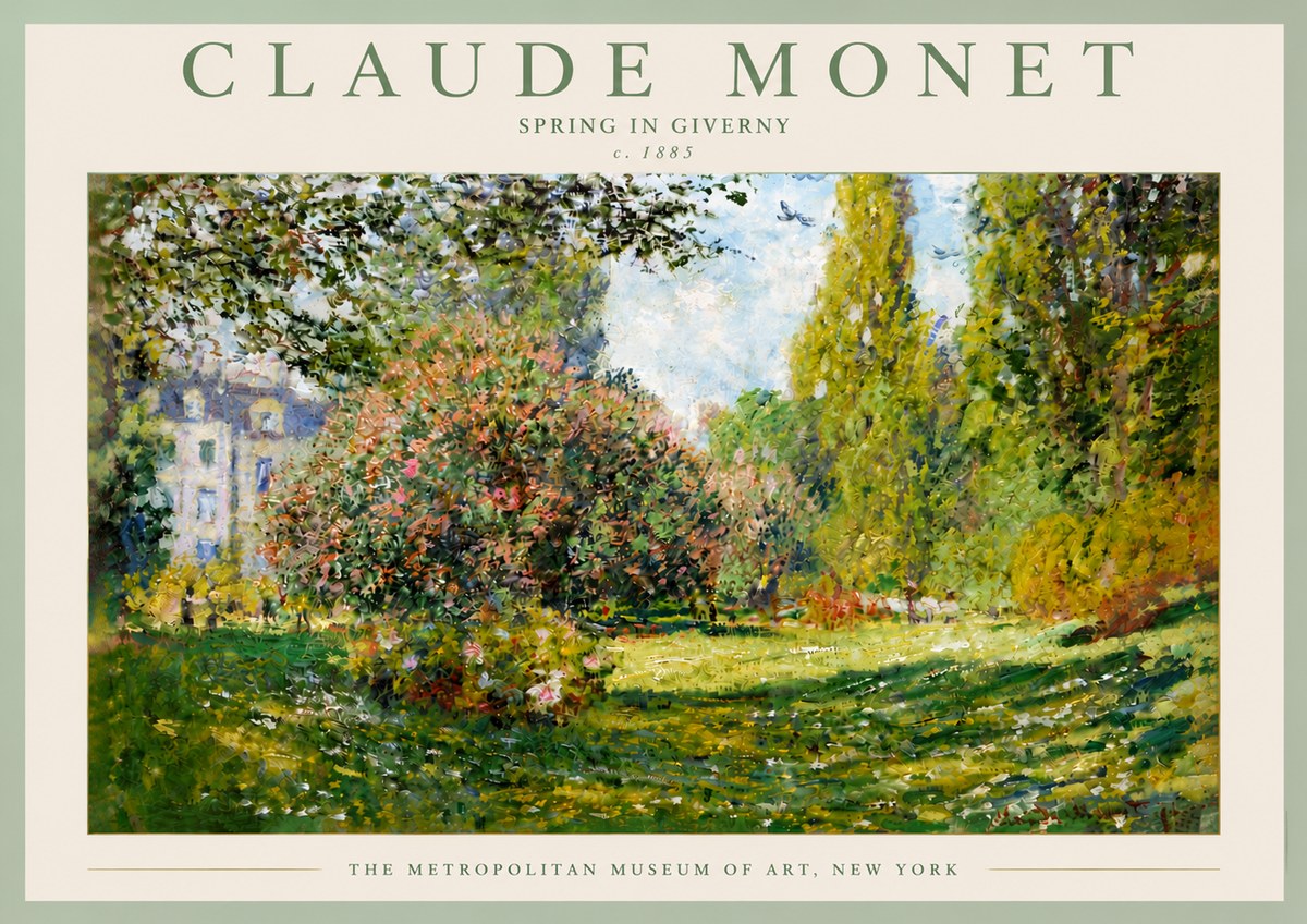 Monet Spring in Giverny No5 - Poster