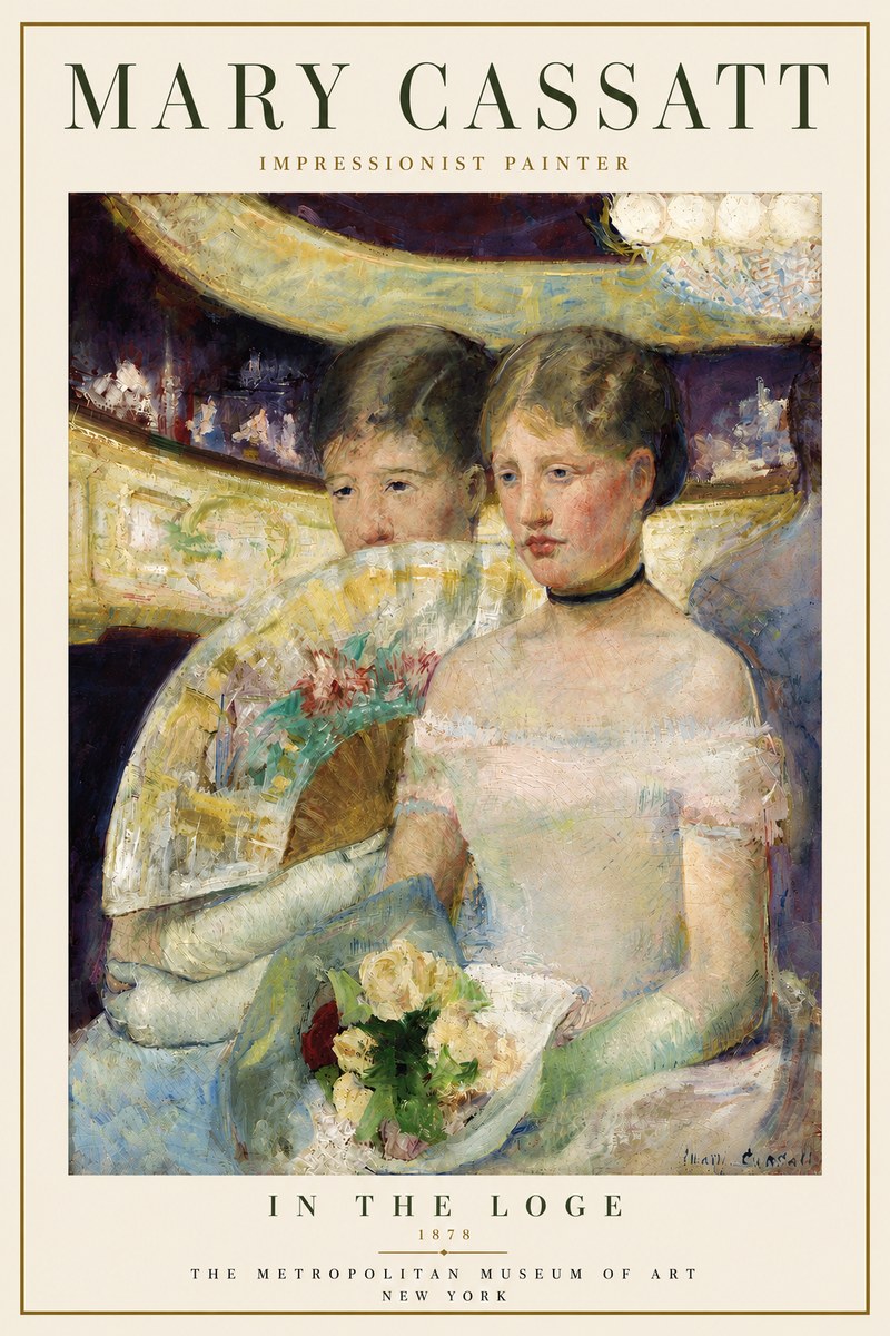 Mary Cassatt In the Loge No6 - Poster