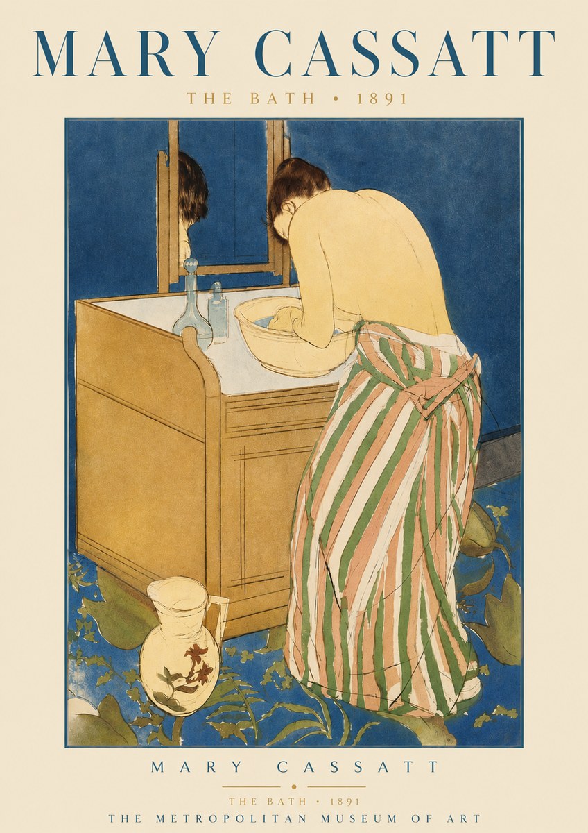 Mary Cassatt The Bath No3 - Poster