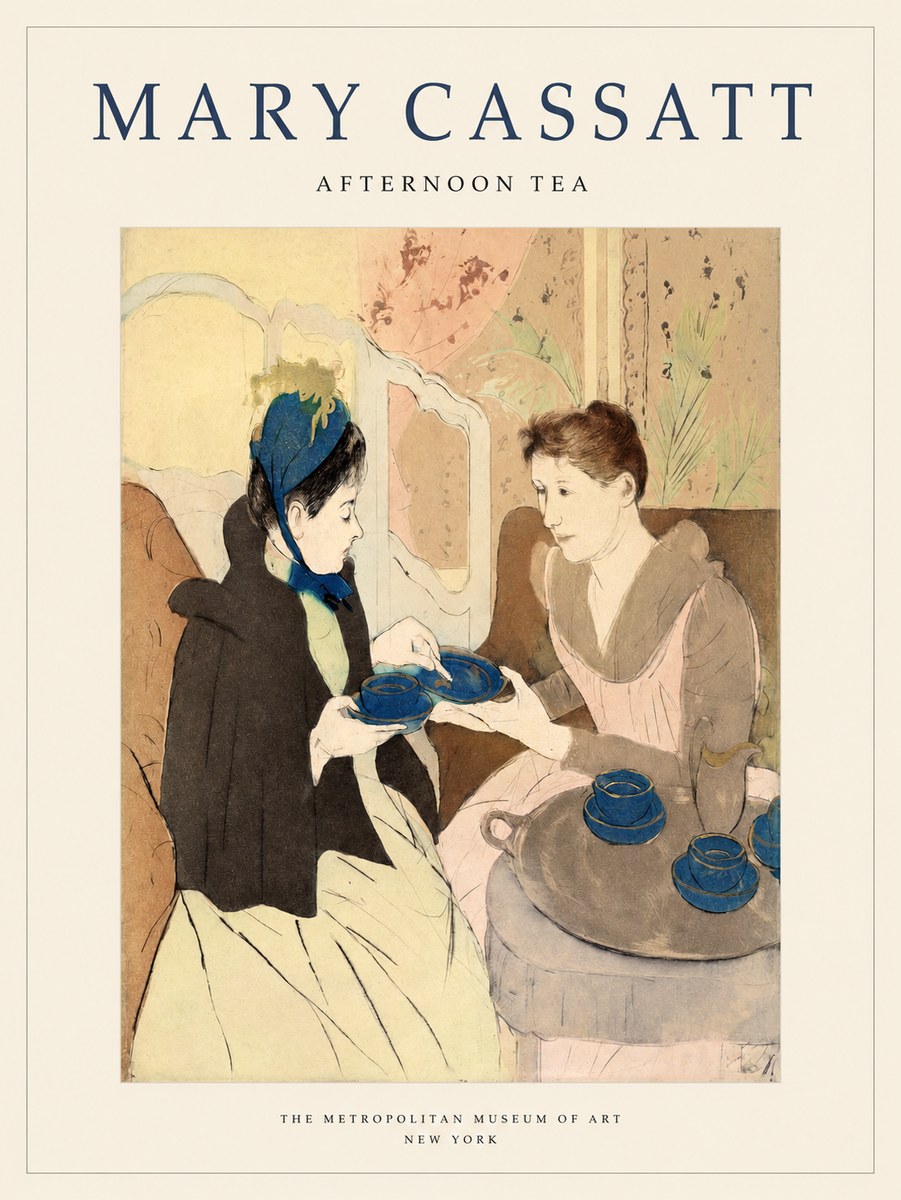 Mary Cassatt Afternoon Tea No1 - Poster