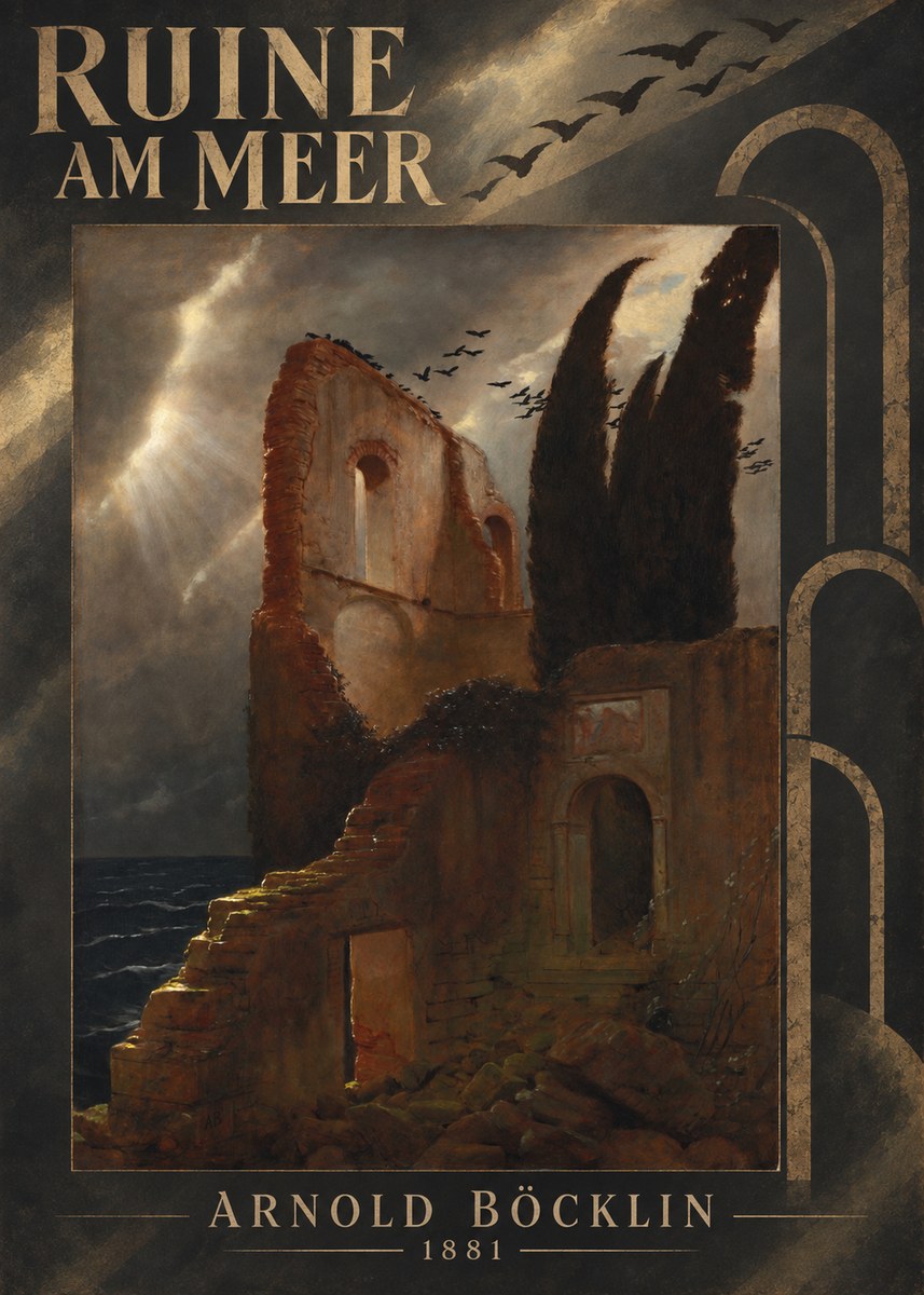 Arnold Böcklin Ruine Am Meer · 1881 No6 - Poster