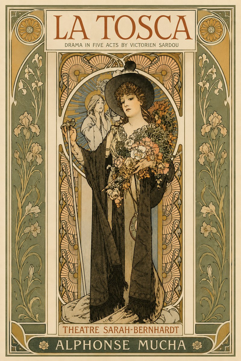 Mucha La Tosca No3 - Poster