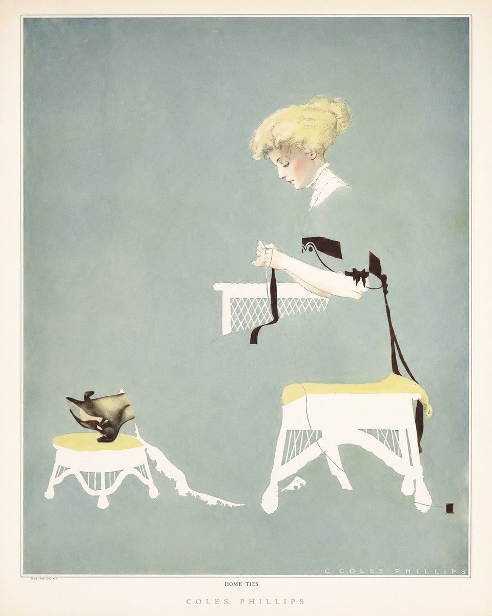 Coles Phillips Home Ties No6 - Poster
