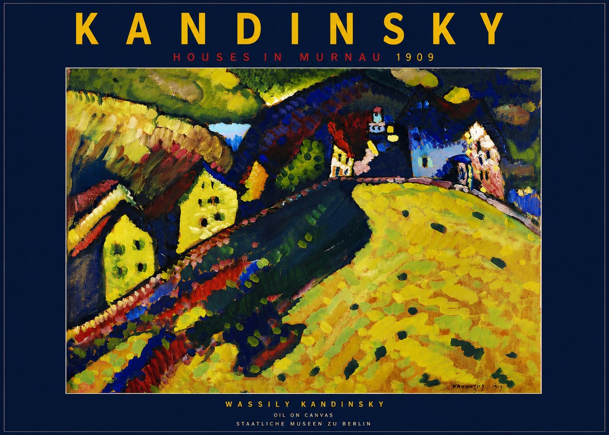 Kandinsky Houses in Murnau No4 - Poster