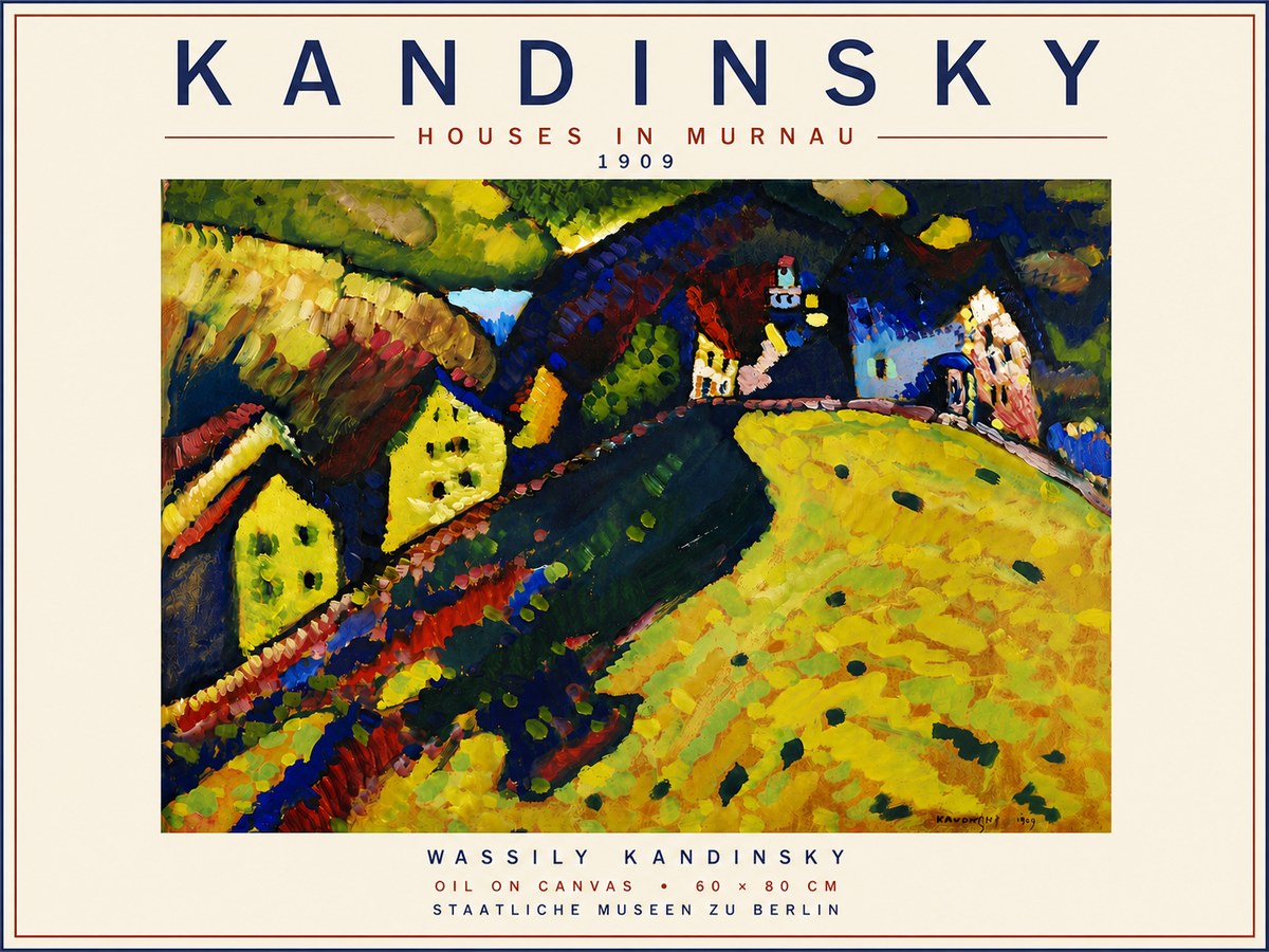 Kandinsky Houses in Murnau No6 - Poster