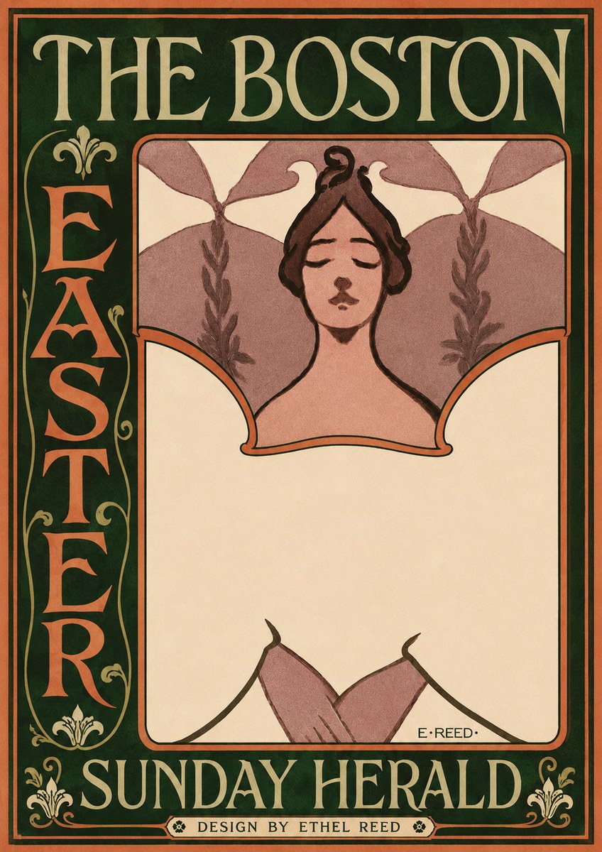 Ethel Reed The Boston Easter Sunday Herald No3 - Poster