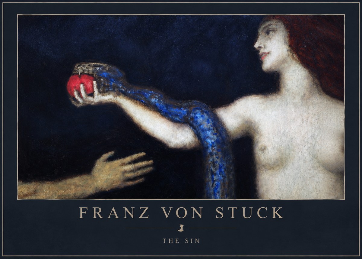 Franz von Stuck The Sin I No3 - Poster
