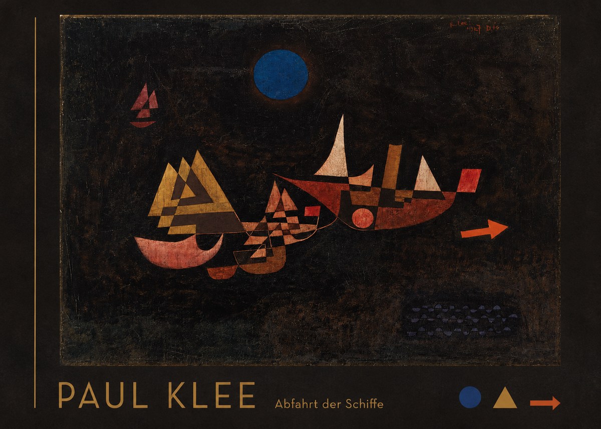 Paul Klee Abfahrt Der Schiffe No3 - Poster