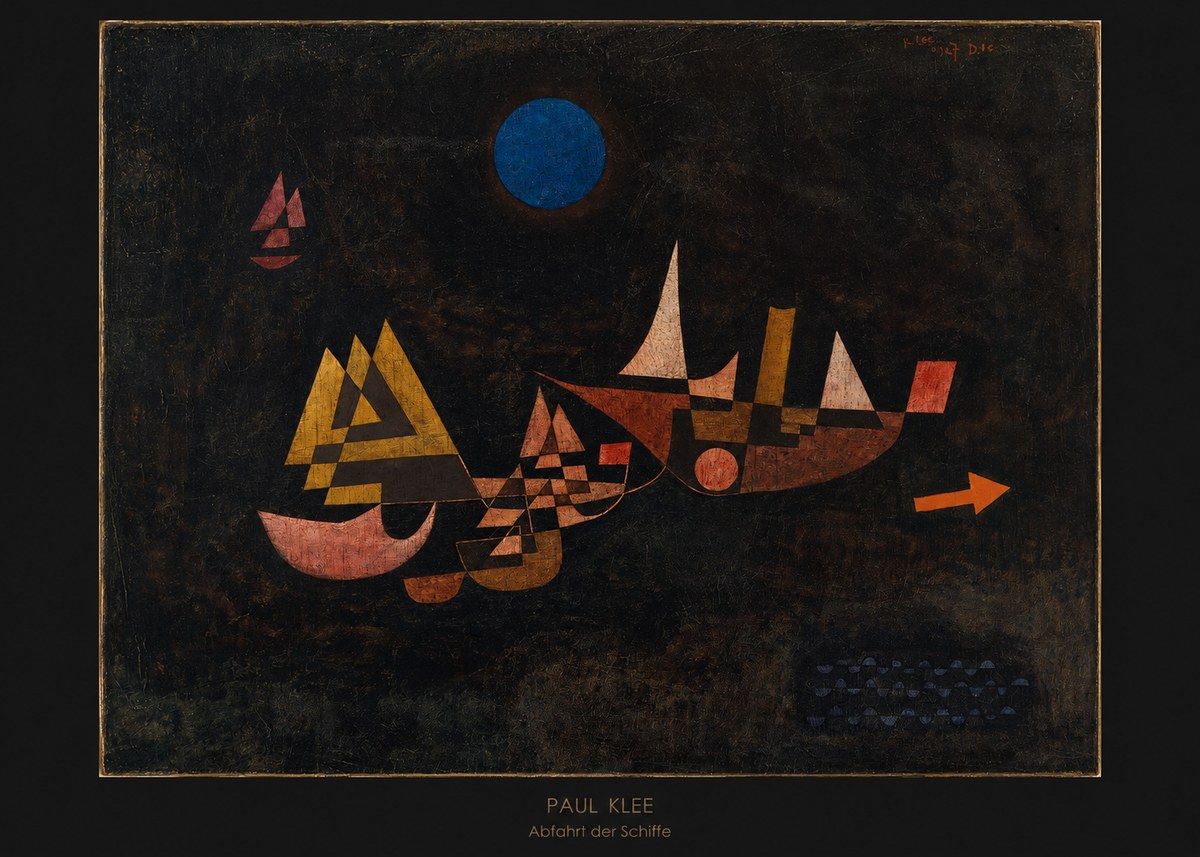 Paul Klee Abfahrt Der Schiffe No6 - Poster