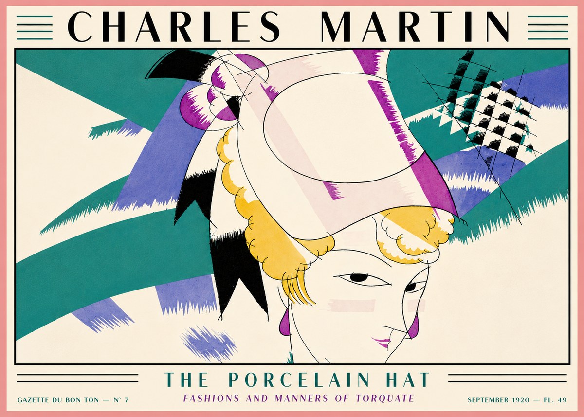 Charles Martin The Porcelain Hat No5 - Poster