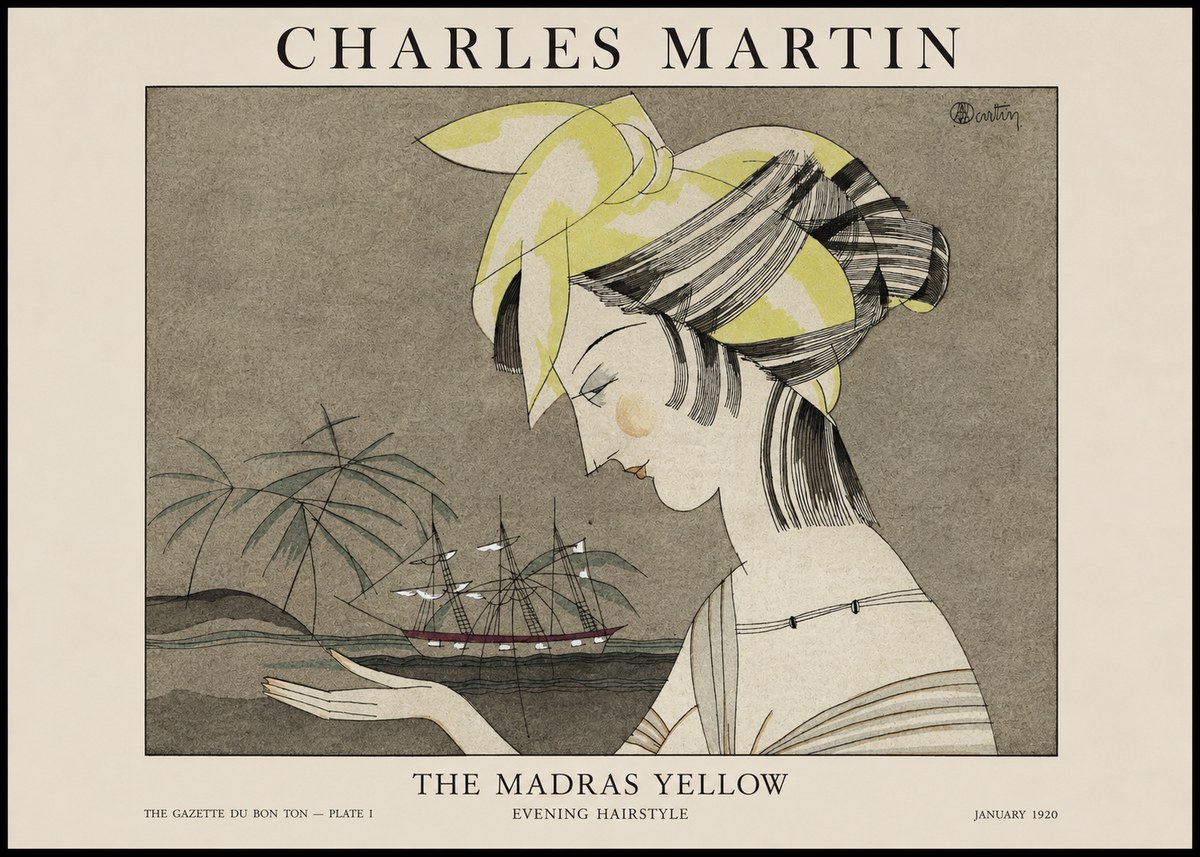 Charles Martin The Madras Yellow - Evening Hairstyle No1 - Poster