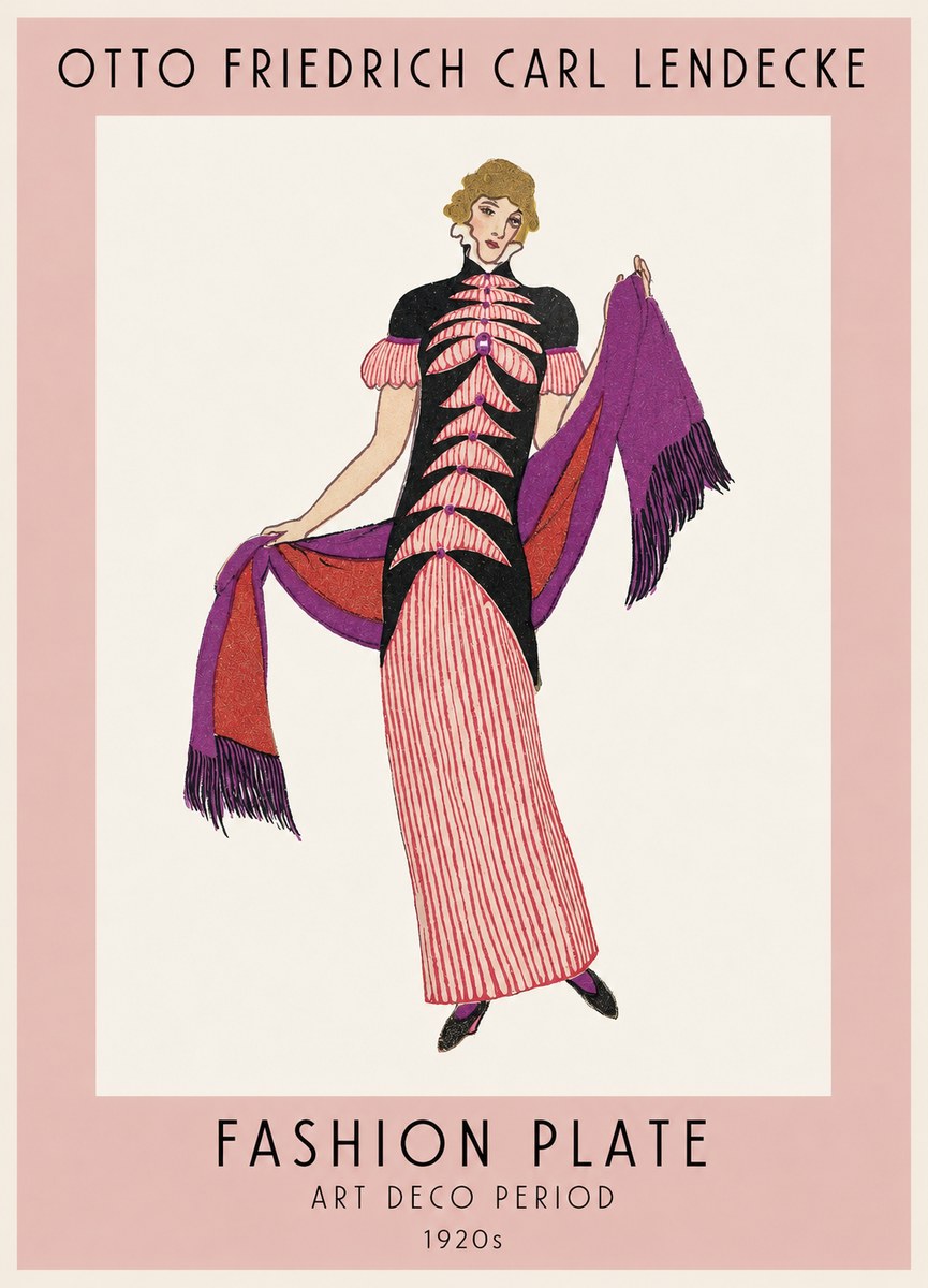 Otto Friedrich Carl Lendecke Fashion Plate I No1 - Poster