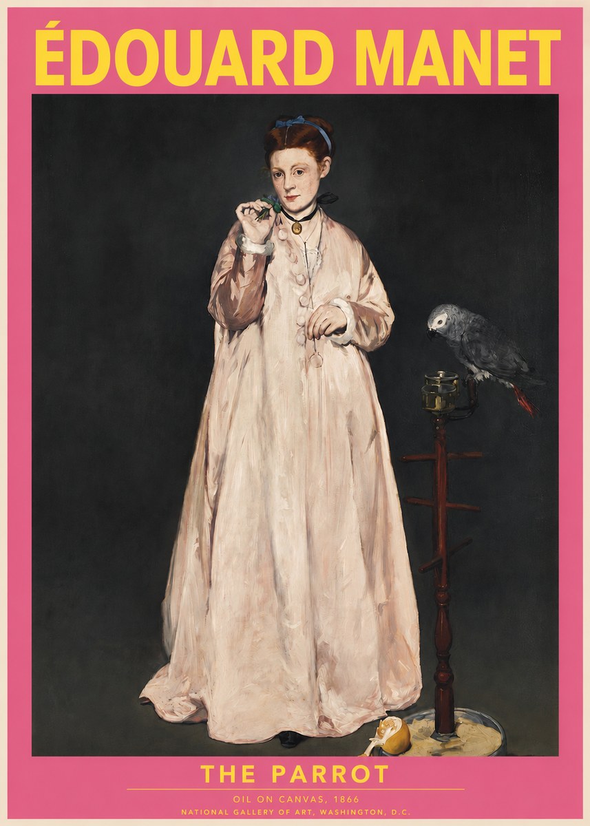 Édouard Manet The Parrot No2 - Poster