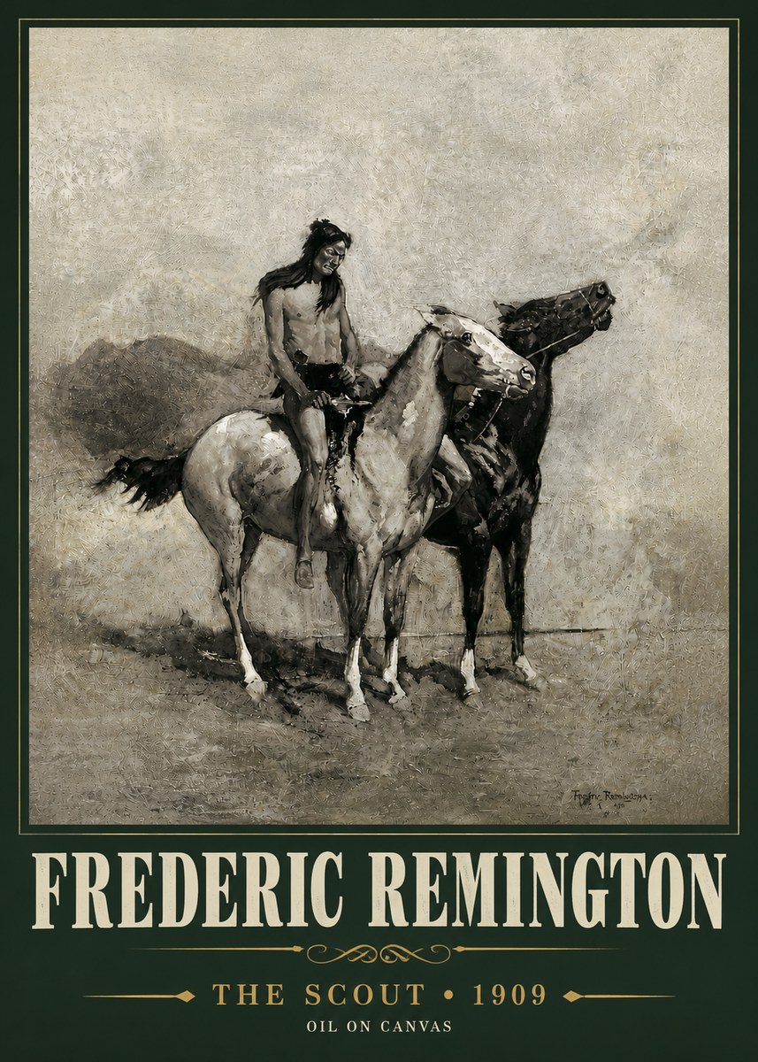 Frederic Remington The Scout II No4 - Poster