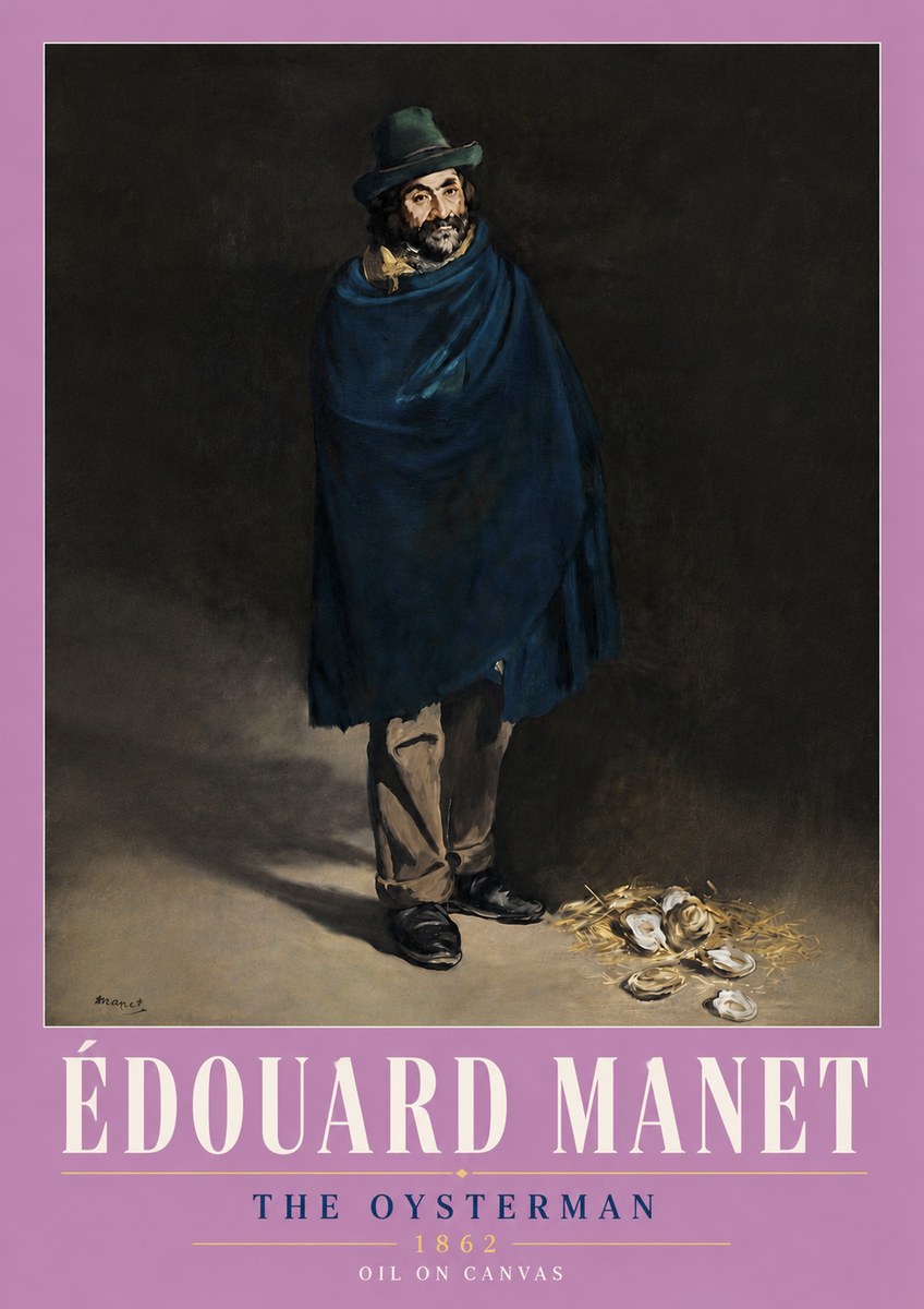Édouard Manet The Oysterman No6 - Poster
