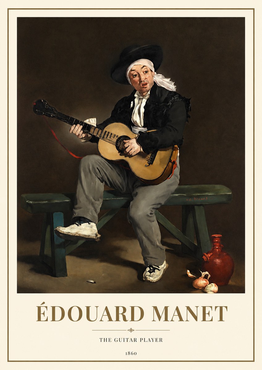 Édouard Manet The Guitar Player No1 - Poster