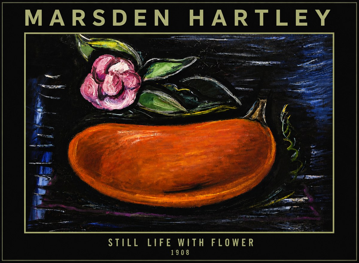 Marsden Hartley Still Life with Flower No4 - Poster