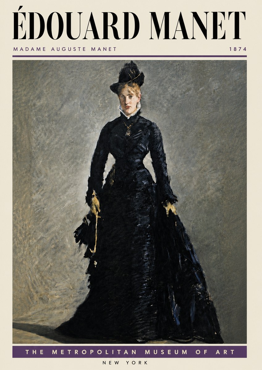 Édouard Manet Madame Auguste Manet No5 - Poster