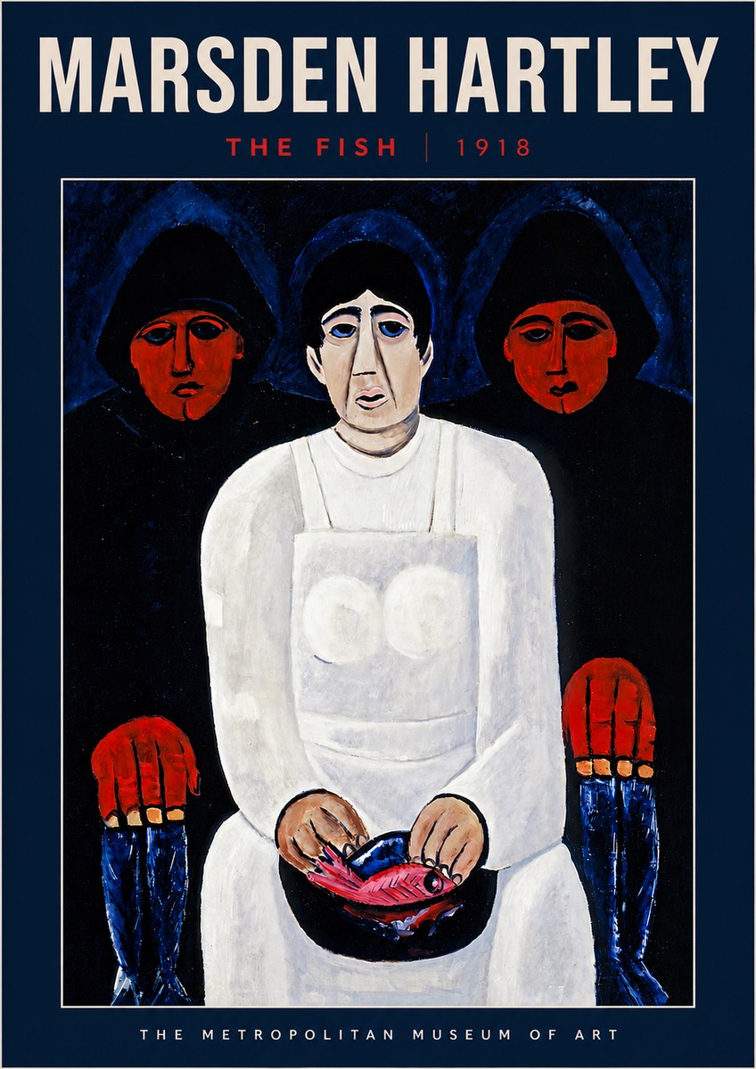 Marsden Hartley The Fish No4 - Poster