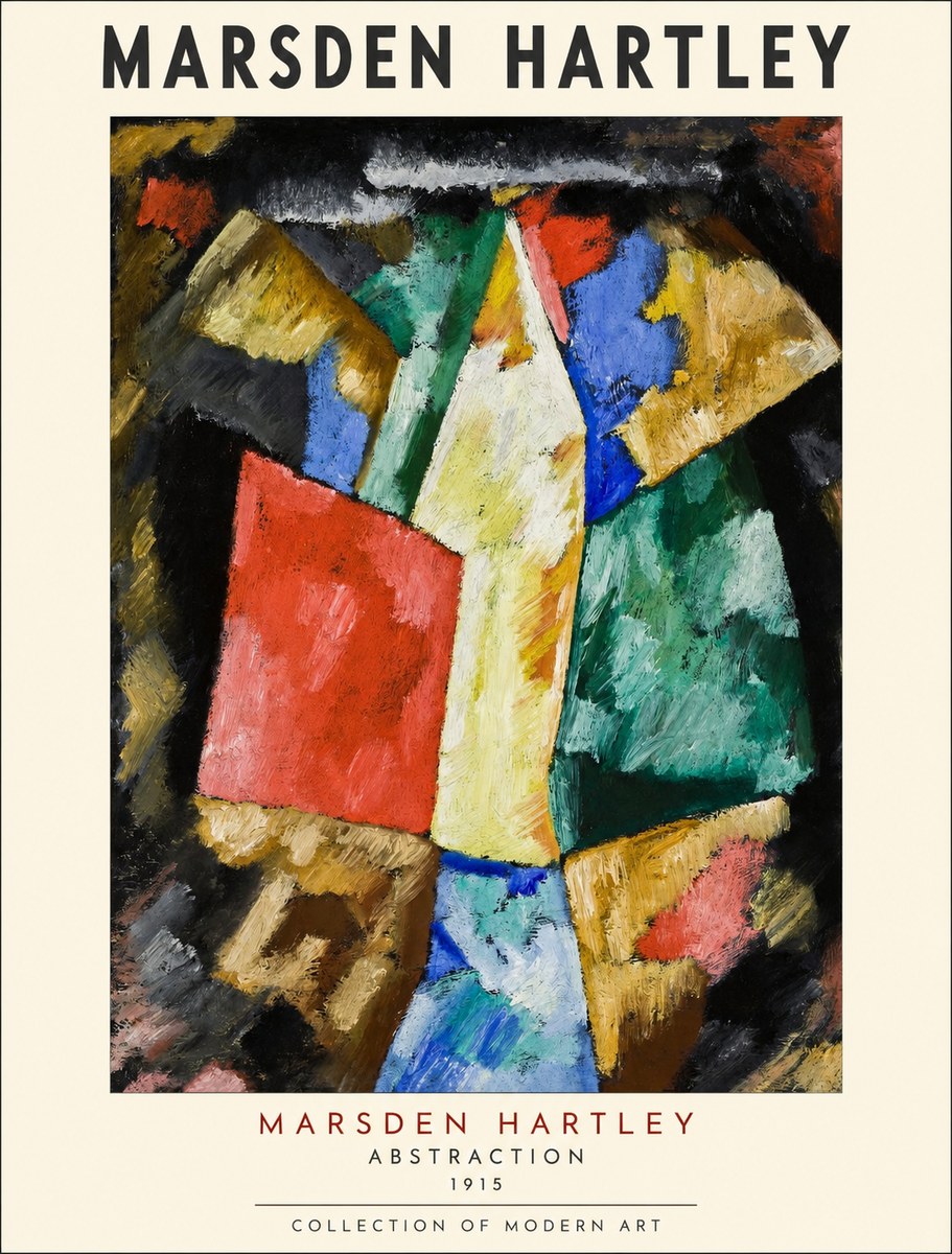 Marsden Hartley Abstraction No1 - Poster