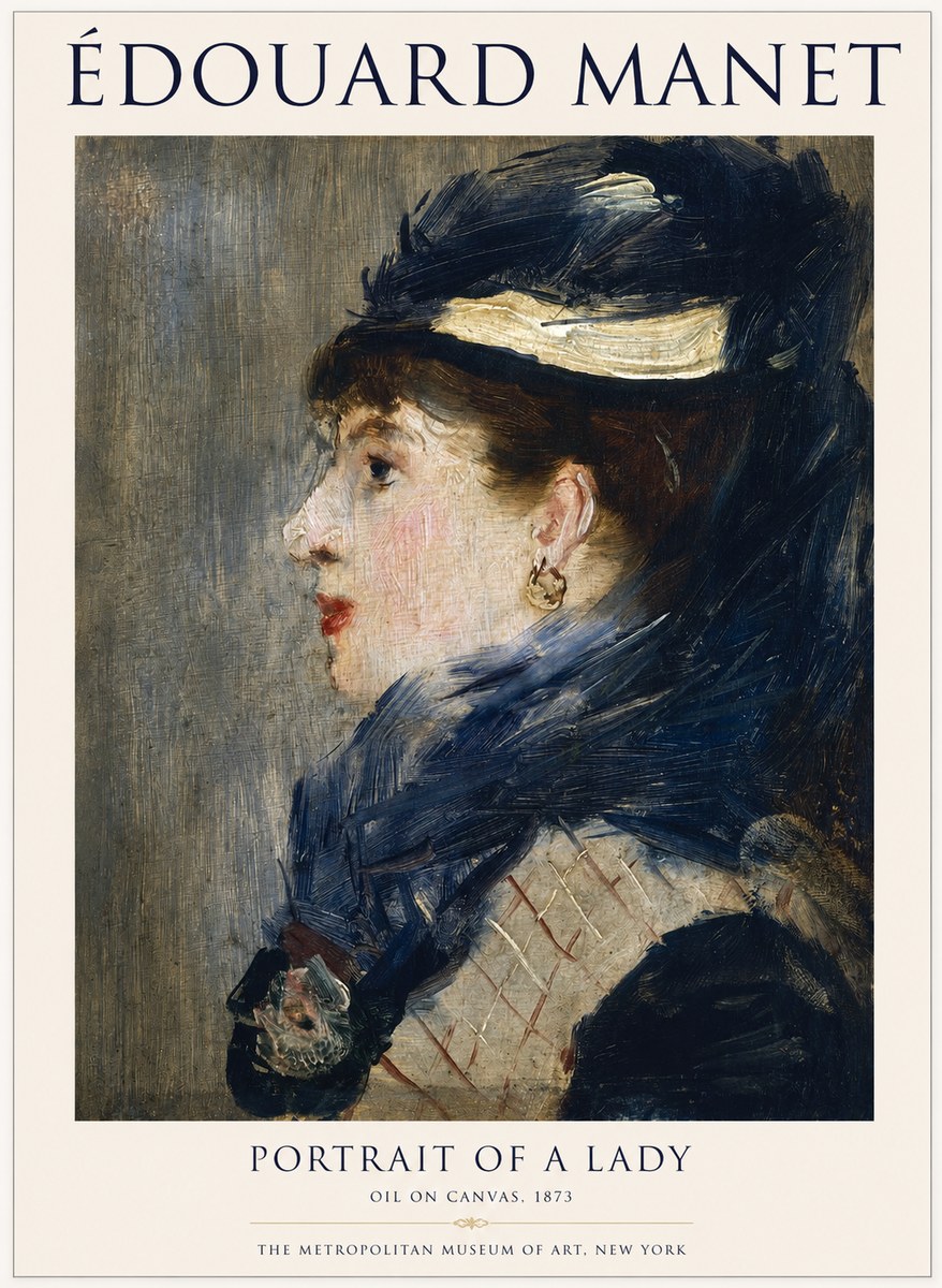 Édouard Manet Portrait of a Lady No1 - Poster