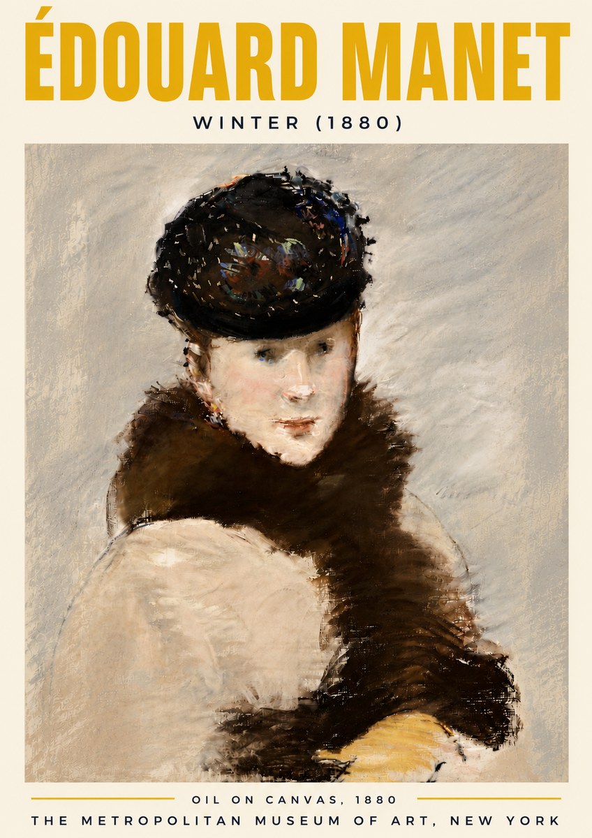 Édouard Manet Winter No6 - Poster