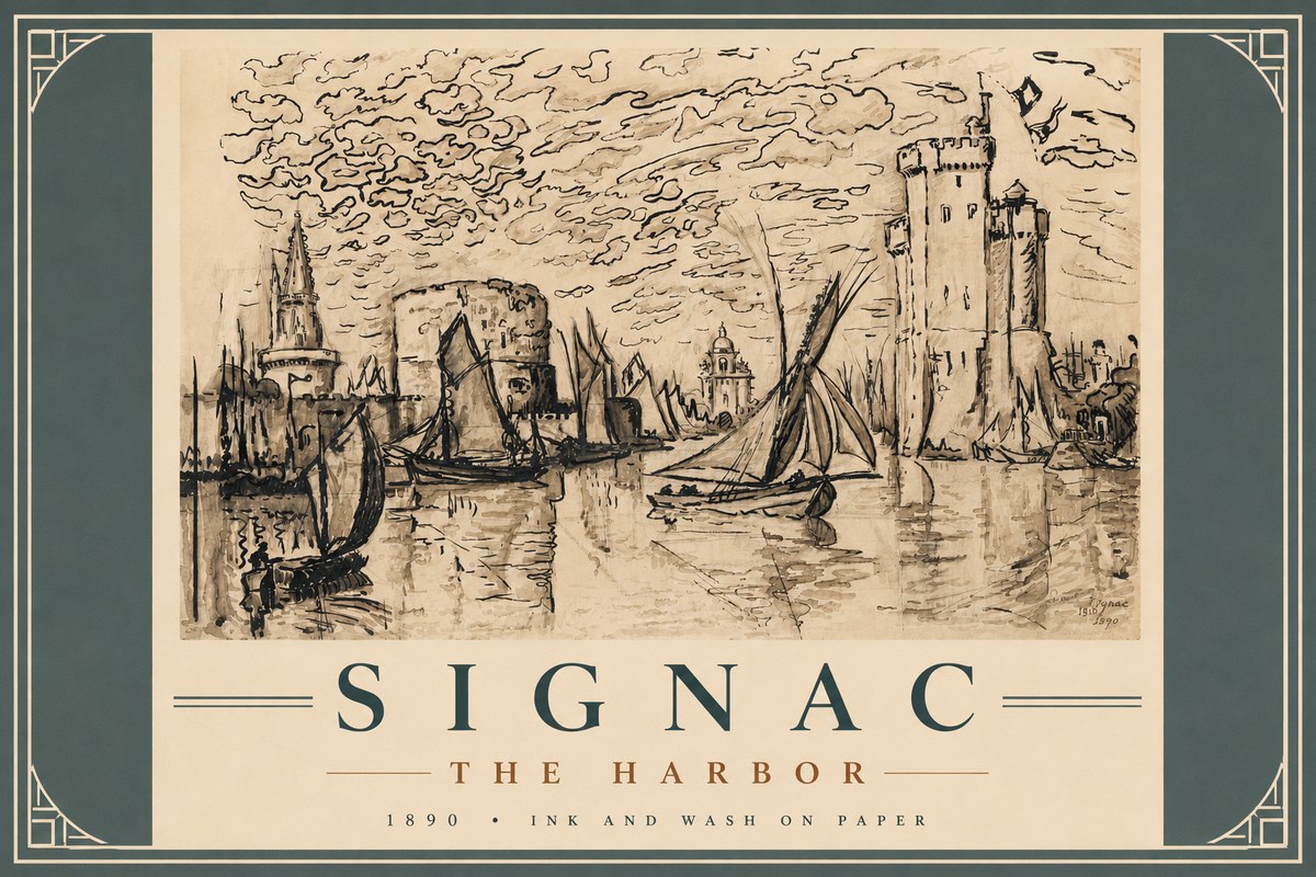 Signac The Harbor II No5 - Poster